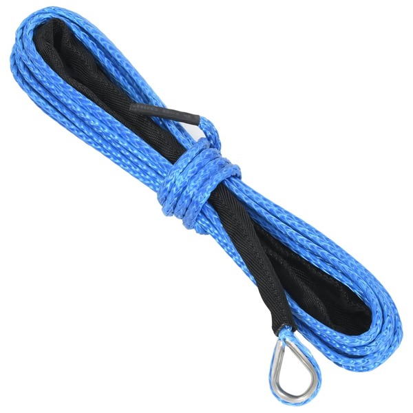 Synthetic Winch Rope - 15m x 10mm - Blue