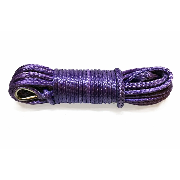 Synthetic Winch Rope - 25m x 10mm - Purple