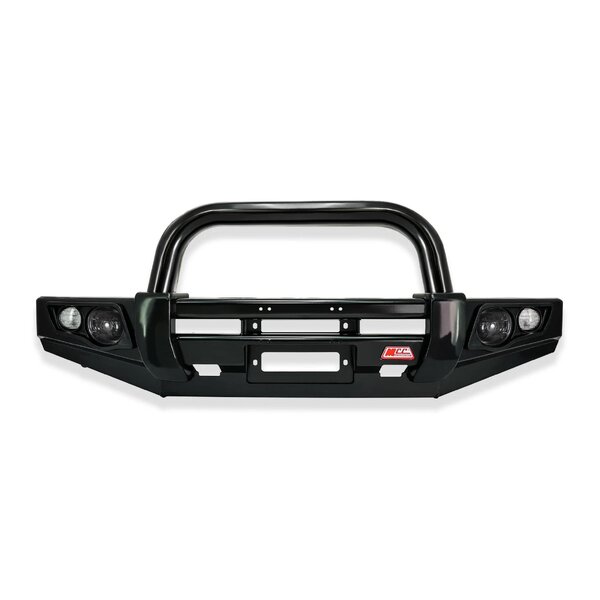 Falcon 707-01 Single Black Loop Winch Bar for Toyota Hilux 1997-2004 (with Bracket Kit)