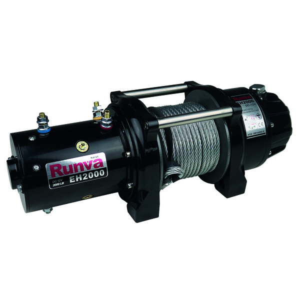 Runva EH2000 12V Lifting Winch with Steel Cable