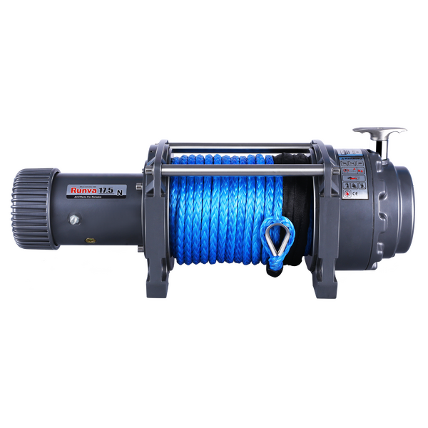 EWN17500 Winch 12V with Synthetic Rope