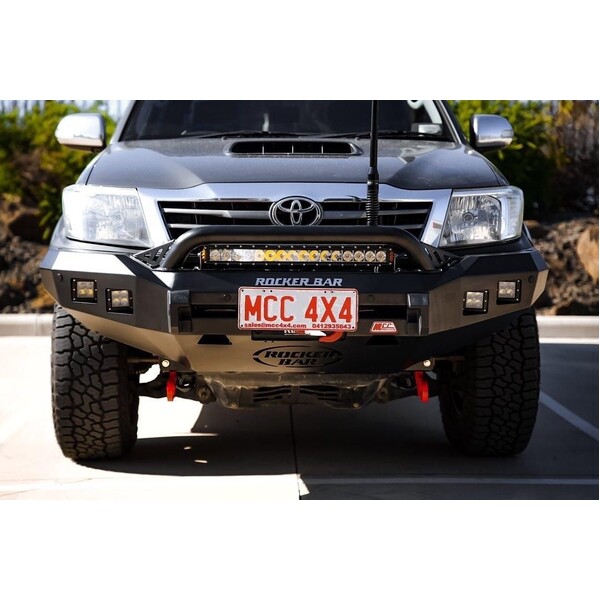 Rocker 078-01SQ Low Loop Winch Bar for Toyota Prado 120 (Underbody Protection Plates included)