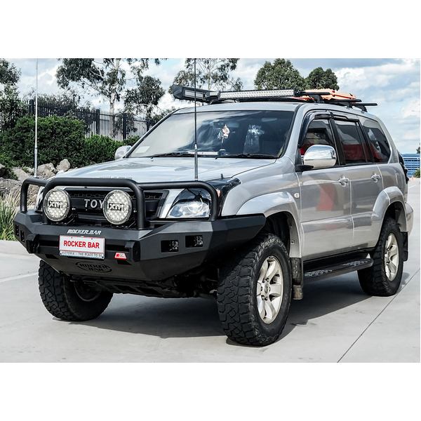 Rocker 078-02SQ Triple Loop Winch Bar for Toyota Prado 120