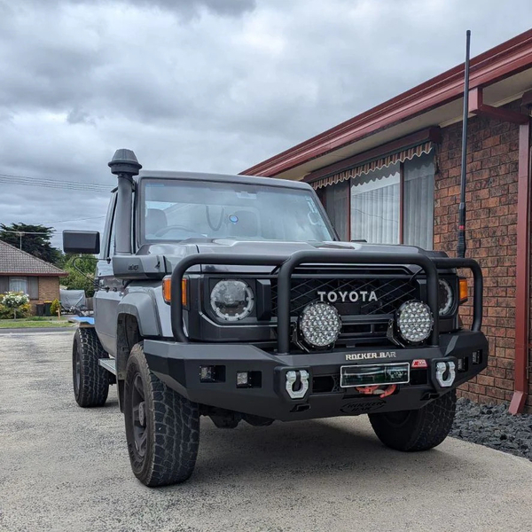 Rocker 078-02SQ Triple Loop Premium Winch Bar for Toyota Landcruiser 70/76/79 LX Series 2024-on (wide body)