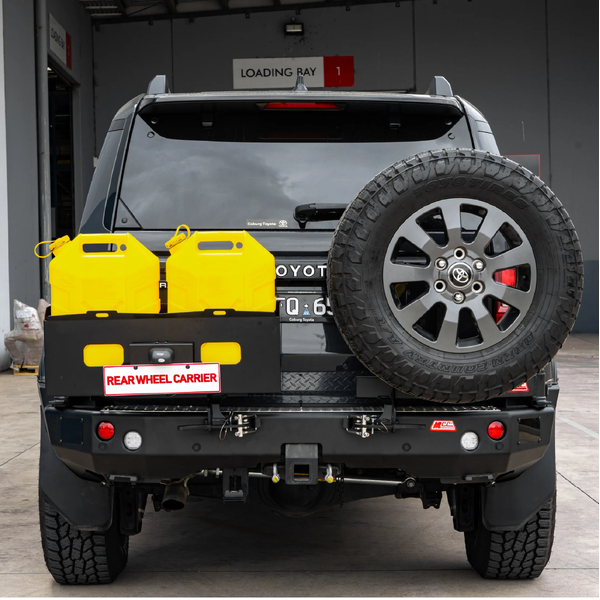 Single Wheel and Double Jerry 022-02 Rear Bar for Toyota Prado 250 2024-on