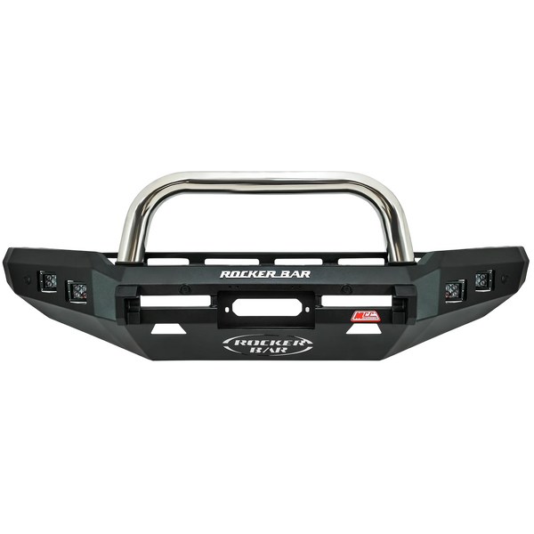 Rocker 078-01SQ Single Chrome Loop Premium Winch Bar for Toyota Prado 250 2024-on