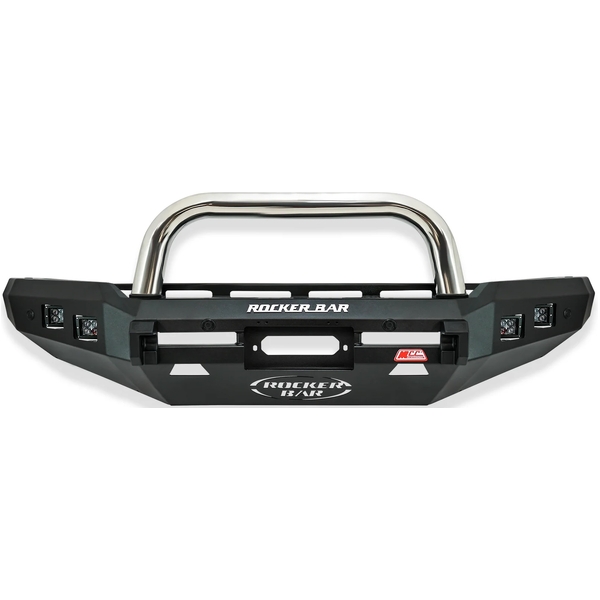 Rocker 078-01SQ Single Chrome Loop Winch Bar for Ford Ranger PX3 Wildtrak/FX4 Max/Everest UA2 2019-2022