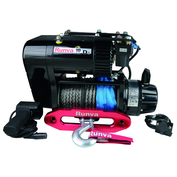 EWS10000 Premium Twin Motor Winch 12V with Synthetic Rope