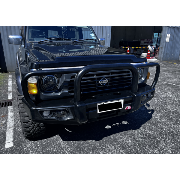 Falcon 707-01 Triple Black Loop Winch Bar for Nissan Safari/Patrol GQ Y60