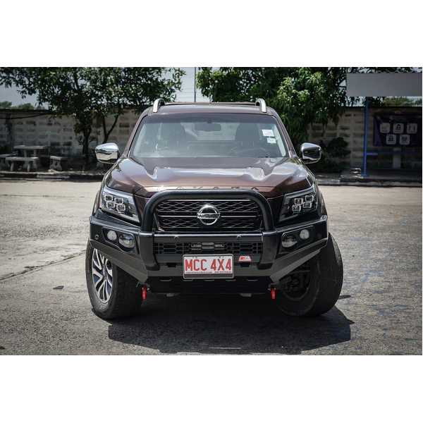 Falcon 707-01 Single Black Loop Premium Winch Bar for Nissan Navara NP300 2021-2025