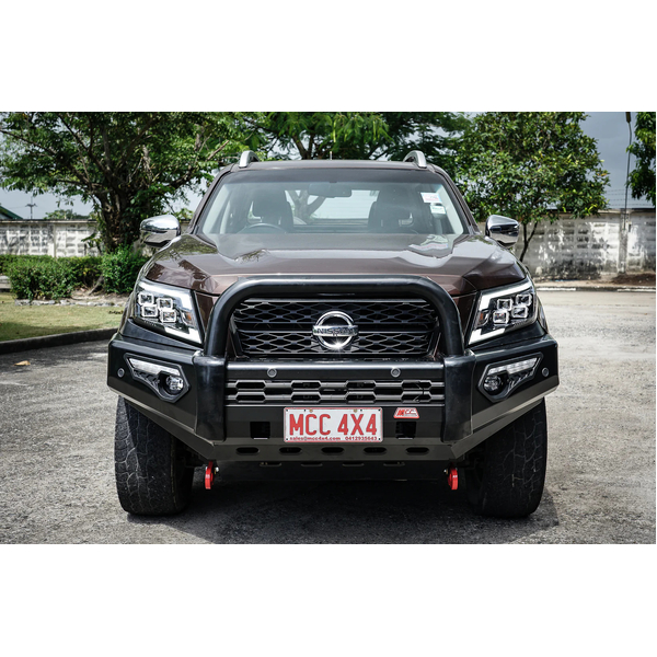 Phoenix 808-01 Single Black Loop Premium Winch Bar for Nissan Navara NP300 2021-2025
