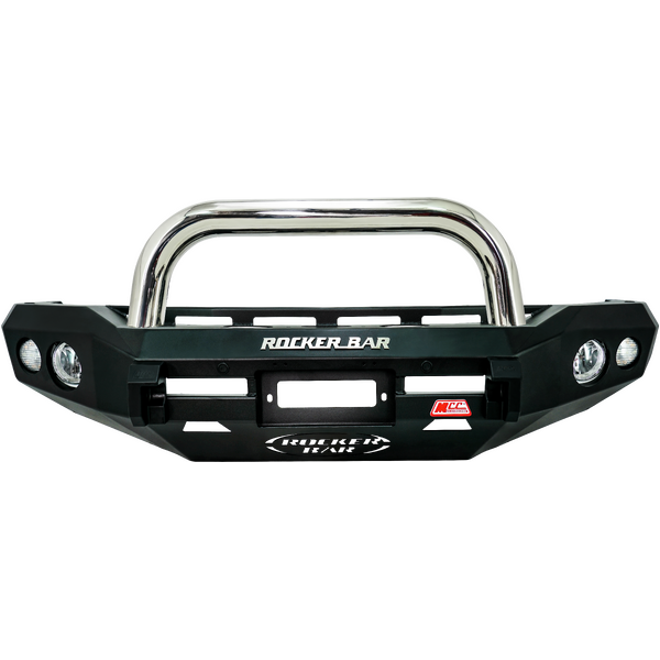 Rocker 078-01 Single Chrome Loop Winch Bar for Isuzu Dmax 2012-2016