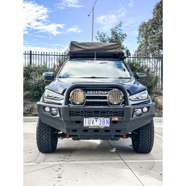 Falcon 707-01 Single Black Loop Premium Winch Bar for Isuzu Dmax 2024-on